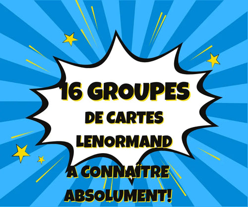 16 groupes de cartes Lenormand