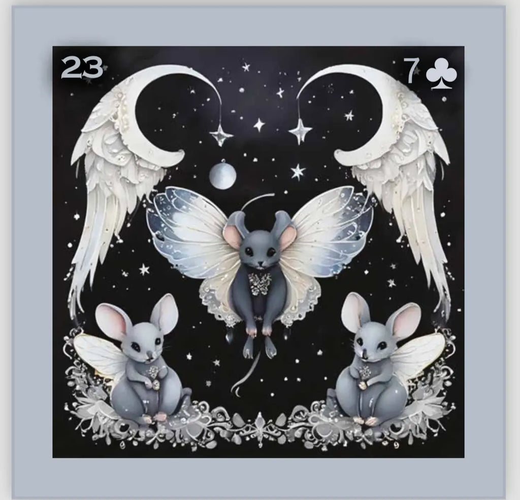Night Angel Lenormand MINI Inspiration Anges sombres