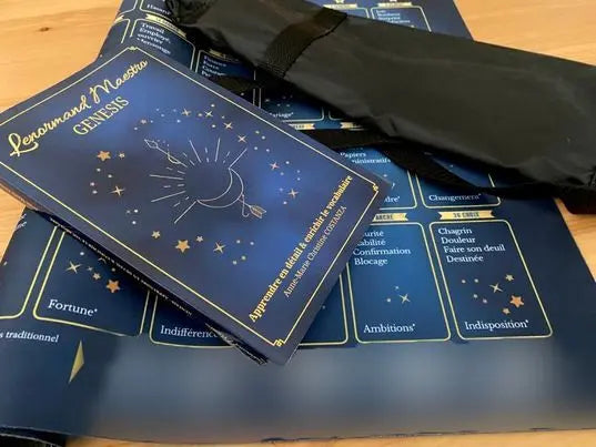 9x4 LUXE Large Spread Drawing Mat, Small Lenormand with CARRYING BAG